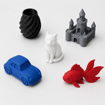 PLA 5-Color Bundle - Plastic 10KG